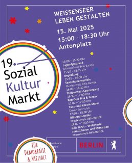 Good morning, everyone! Nochmal kurzfristige Einladung zum Sozialkulturmarkt heute aufm Antonplatz. Wird nice. Bis dann 👋 Und einen schönen Tag allerseits!