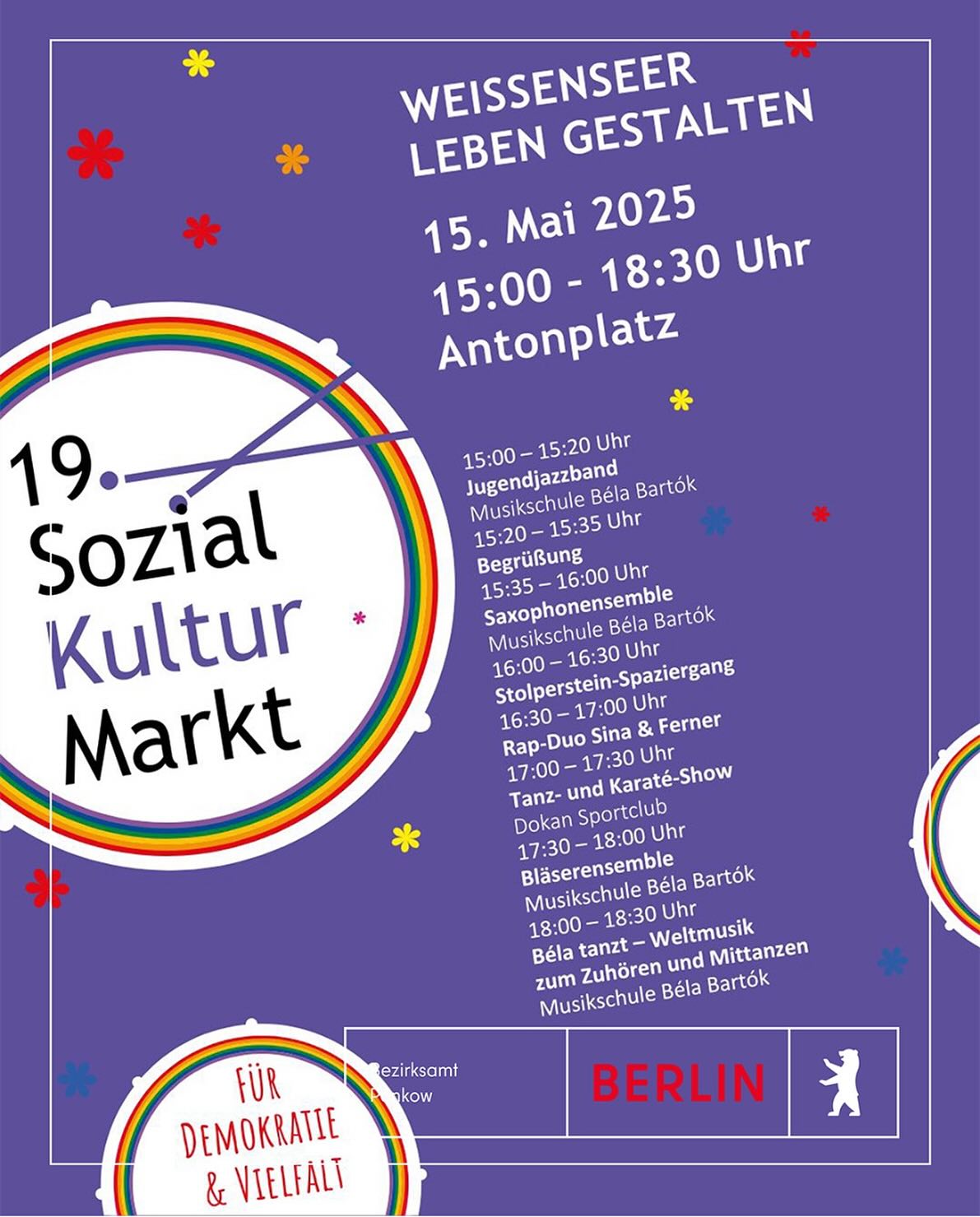 Good morning, everyone! Nochmal kurzfristige Einladung zum Sozialkulturmarkt heute aufm Antonplatz. Wird nice. Bis dann 👋 Und einen schönen Tag allerseits!