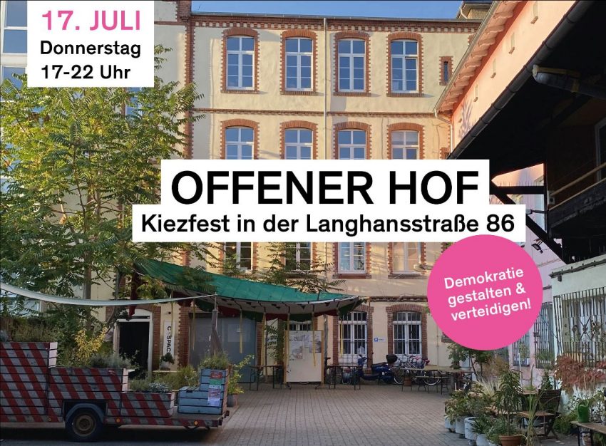 Kiezfest in der Langhansstr. 86