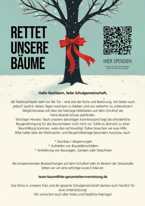 Heinz-Brandt-Schule bittet um Mithilfe