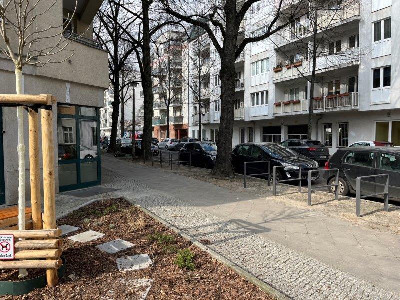 Fahrradbügel am Stadtteilladen