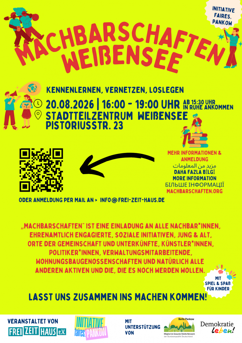 Machbarschaften Weißensee 2026